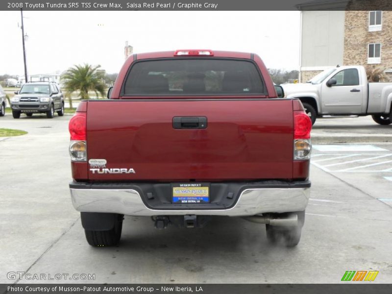 Salsa Red Pearl / Graphite Gray 2008 Toyota Tundra SR5 TSS Crew Max