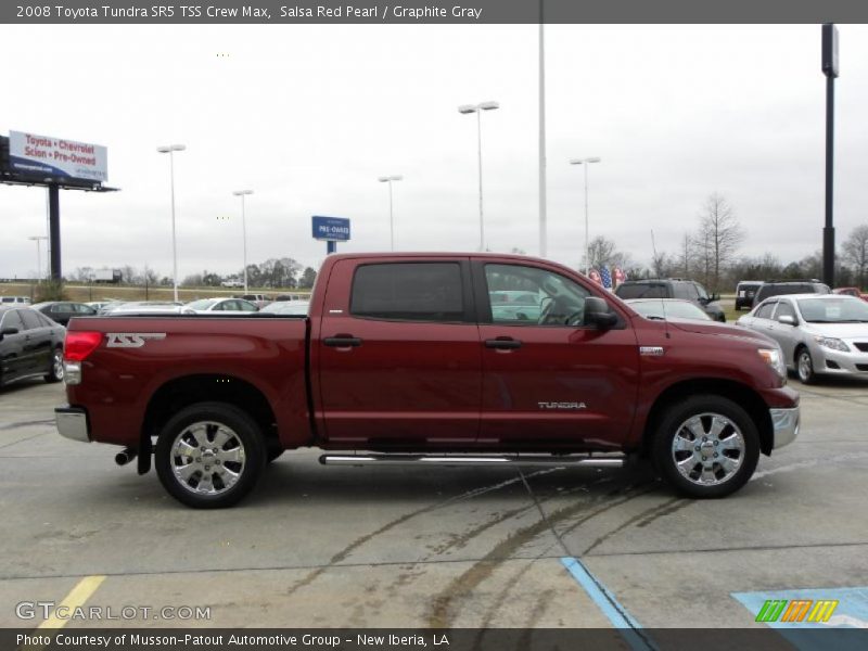 Salsa Red Pearl / Graphite Gray 2008 Toyota Tundra SR5 TSS Crew Max