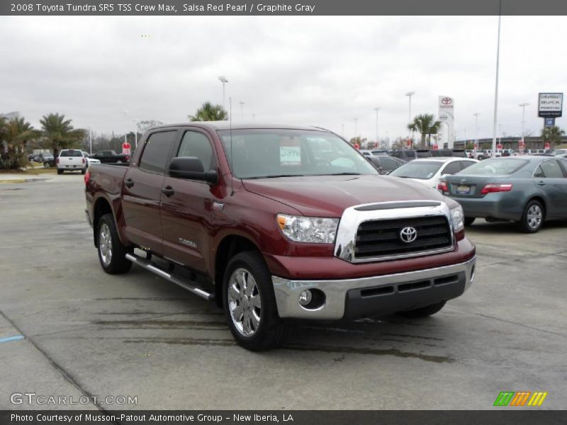 Salsa Red Pearl / Graphite Gray 2008 Toyota Tundra SR5 TSS Crew Max