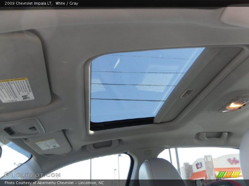 White / Gray 2009 Chevrolet Impala LT