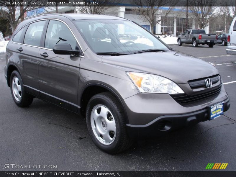 Urban Titanium Metallic / Black 2009 Honda CR-V LX