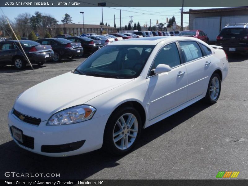White / Gray 2009 Chevrolet Impala LTZ