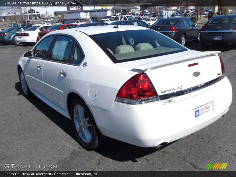 White / Gray 2009 Chevrolet Impala LTZ
