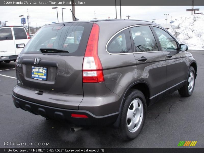 Urban Titanium Metallic / Black 2009 Honda CR-V LX