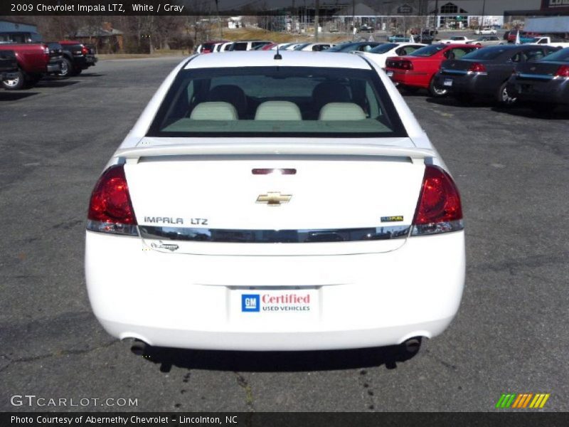 White / Gray 2009 Chevrolet Impala LTZ