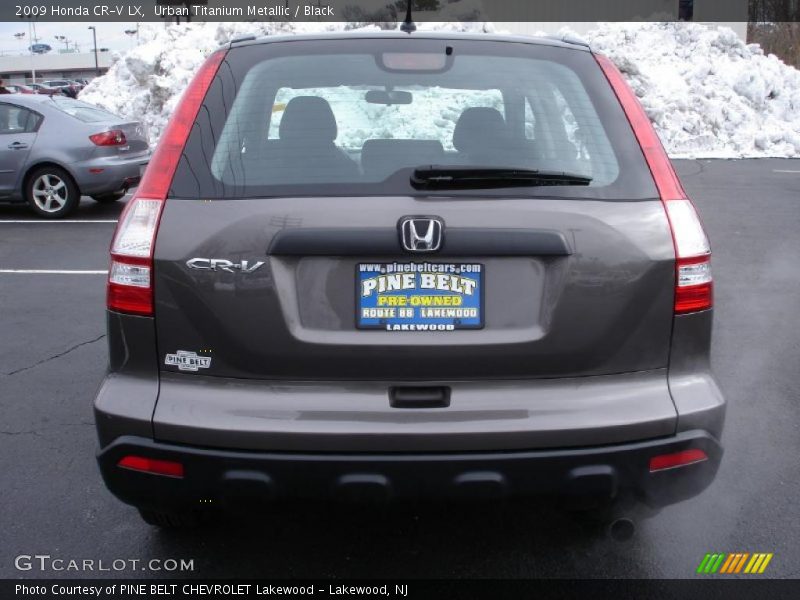 Urban Titanium Metallic / Black 2009 Honda CR-V LX