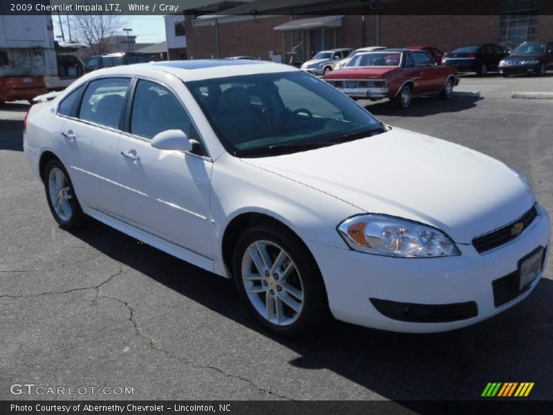 White / Gray 2009 Chevrolet Impala LTZ