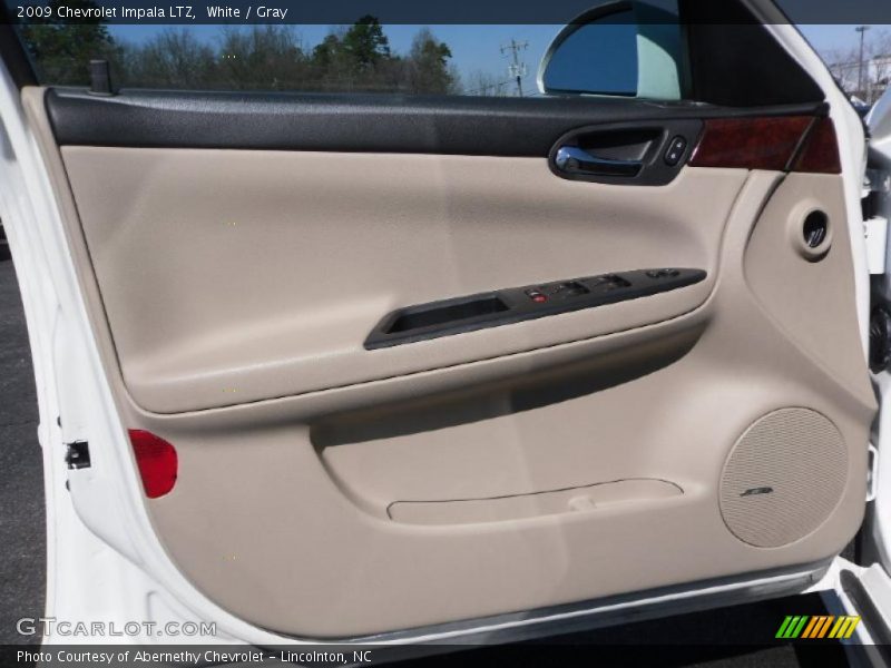 White / Gray 2009 Chevrolet Impala LTZ