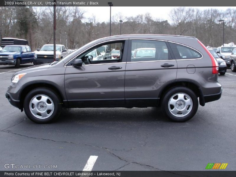 Urban Titanium Metallic / Black 2009 Honda CR-V LX