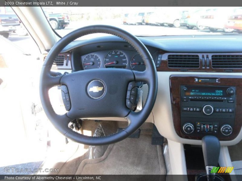 White / Gray 2009 Chevrolet Impala LTZ