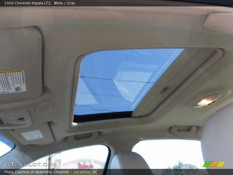 White / Gray 2009 Chevrolet Impala LTZ