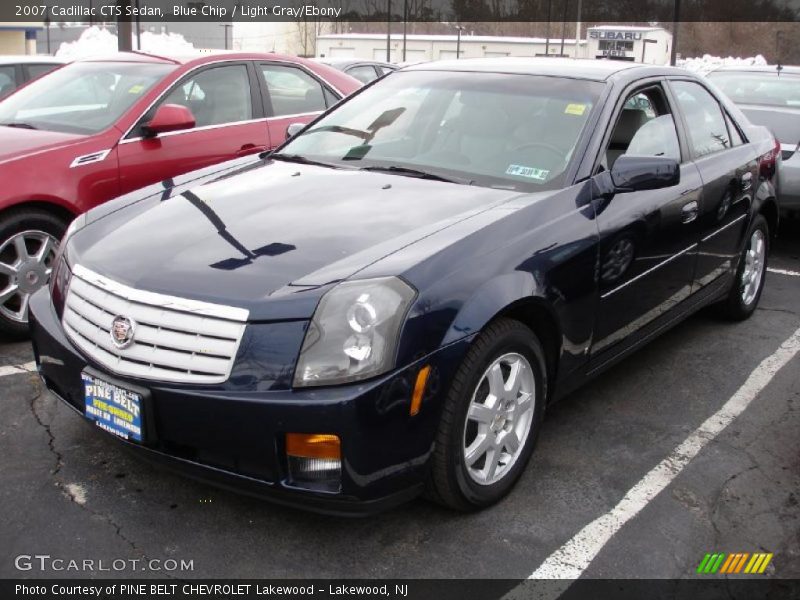 Blue Chip / Light Gray/Ebony 2007 Cadillac CTS Sedan