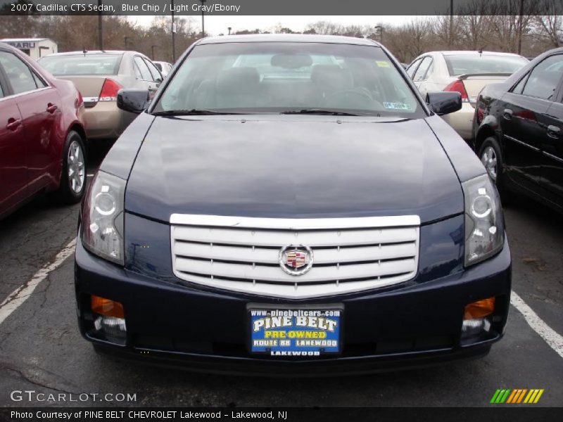 Blue Chip / Light Gray/Ebony 2007 Cadillac CTS Sedan