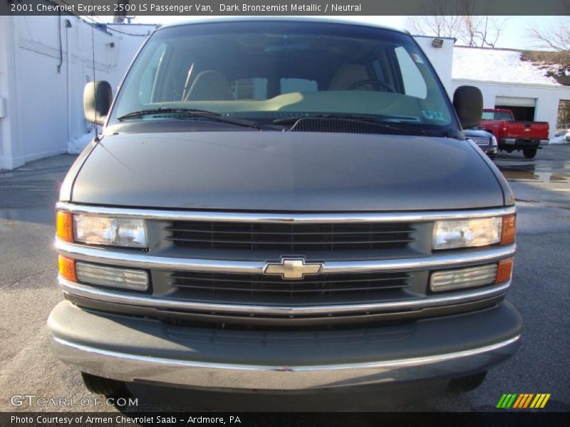 Dark Bronzemist Metallic / Neutral 2001 Chevrolet Express 2500 LS Passenger Van
