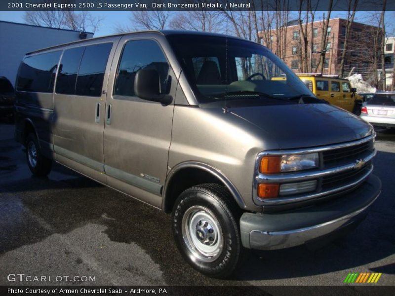 Dark Bronzemist Metallic / Neutral 2001 Chevrolet Express 2500 LS Passenger Van