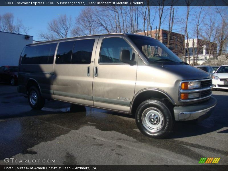 Dark Bronzemist Metallic / Neutral 2001 Chevrolet Express 2500 LS Passenger Van