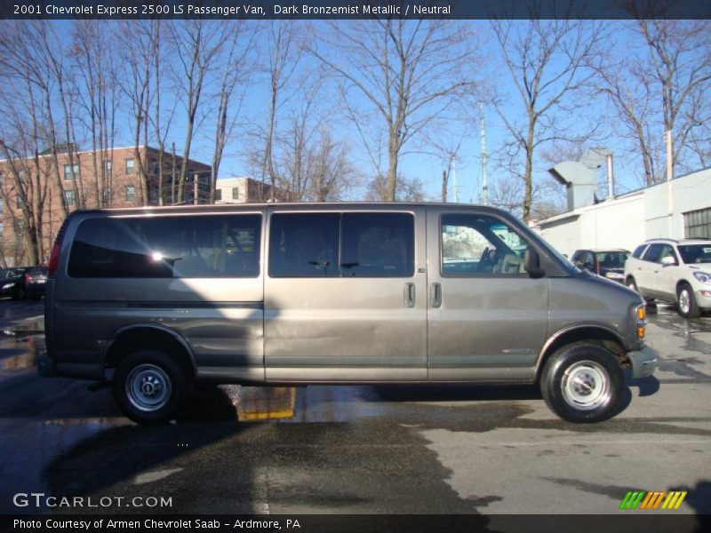 Dark Bronzemist Metallic / Neutral 2001 Chevrolet Express 2500 LS Passenger Van