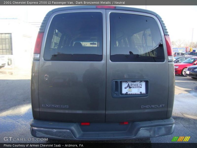 Dark Bronzemist Metallic / Neutral 2001 Chevrolet Express 2500 LS Passenger Van
