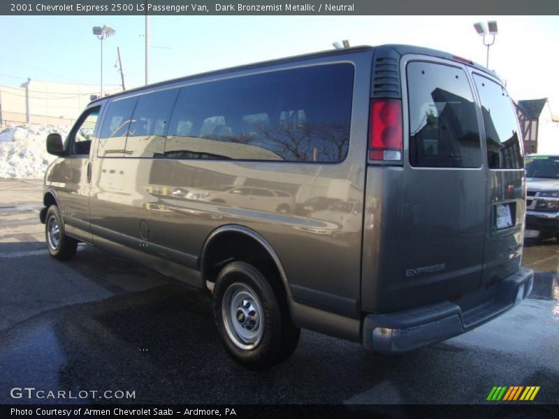 Dark Bronzemist Metallic / Neutral 2001 Chevrolet Express 2500 LS Passenger Van
