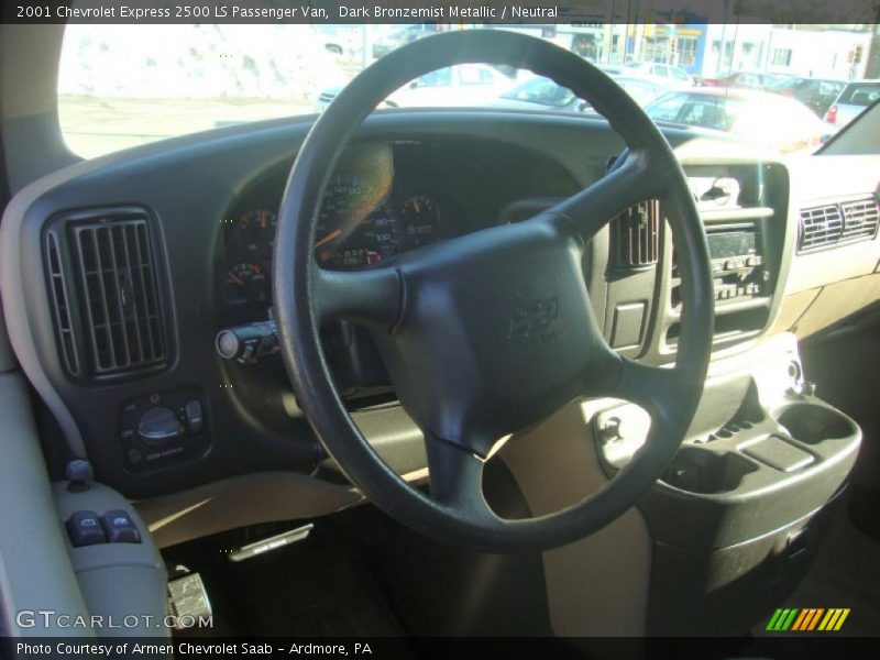 Dark Bronzemist Metallic / Neutral 2001 Chevrolet Express 2500 LS Passenger Van