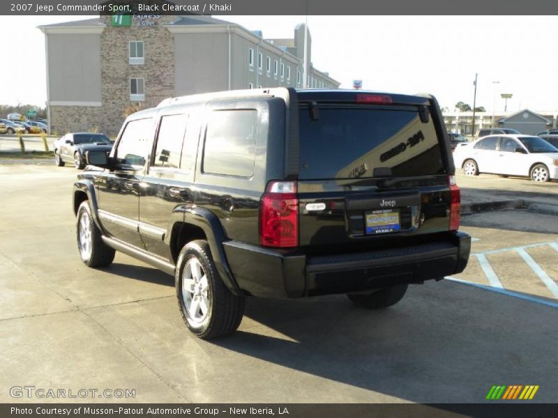Black Clearcoat / Khaki 2007 Jeep Commander Sport
