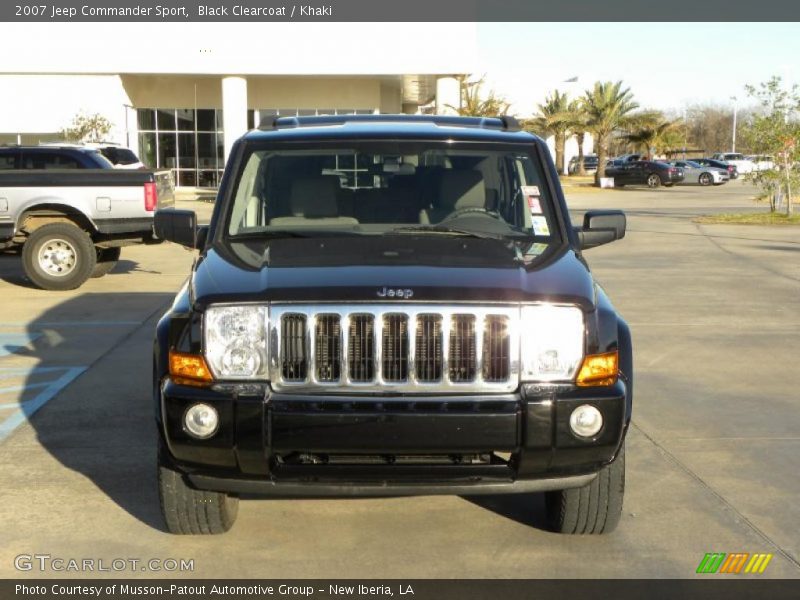 Black Clearcoat / Khaki 2007 Jeep Commander Sport