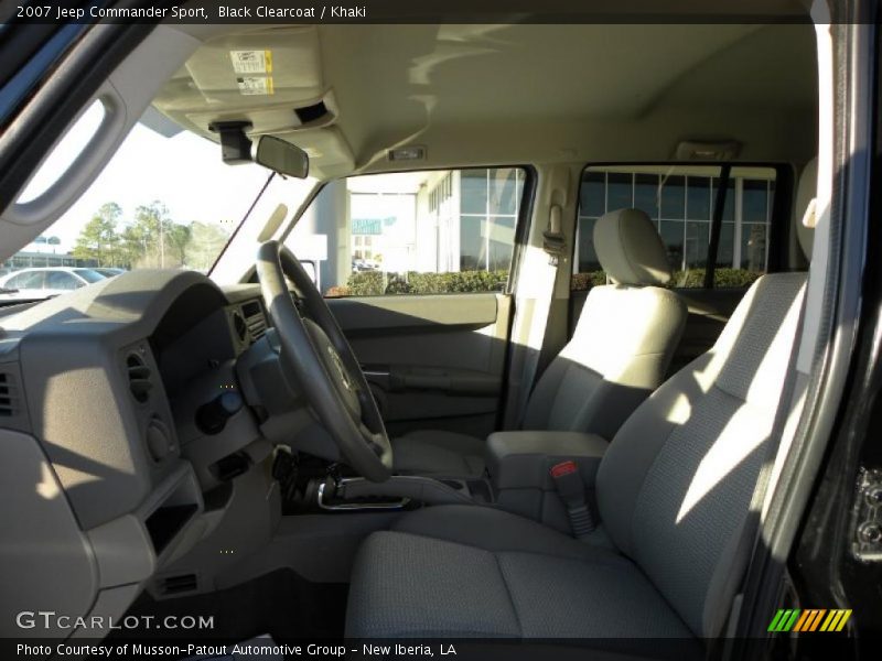 Black Clearcoat / Khaki 2007 Jeep Commander Sport