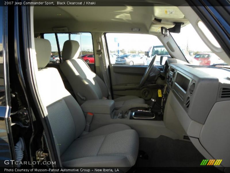 Black Clearcoat / Khaki 2007 Jeep Commander Sport