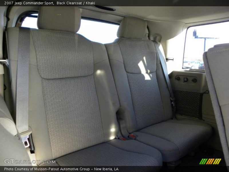 Black Clearcoat / Khaki 2007 Jeep Commander Sport