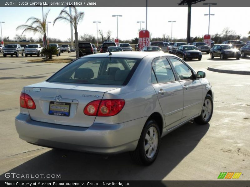 Silver Streak Mica / Beige 2007 Toyota Corolla LE