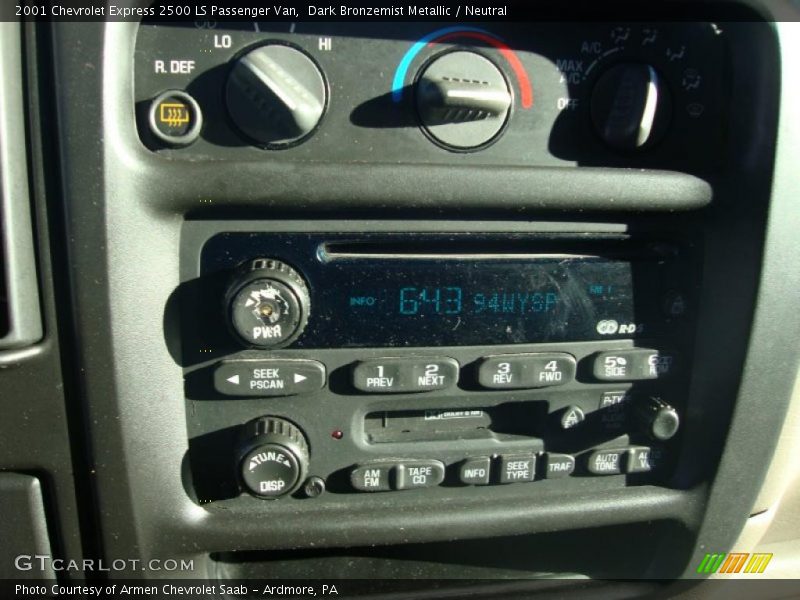 Dark Bronzemist Metallic / Neutral 2001 Chevrolet Express 2500 LS Passenger Van