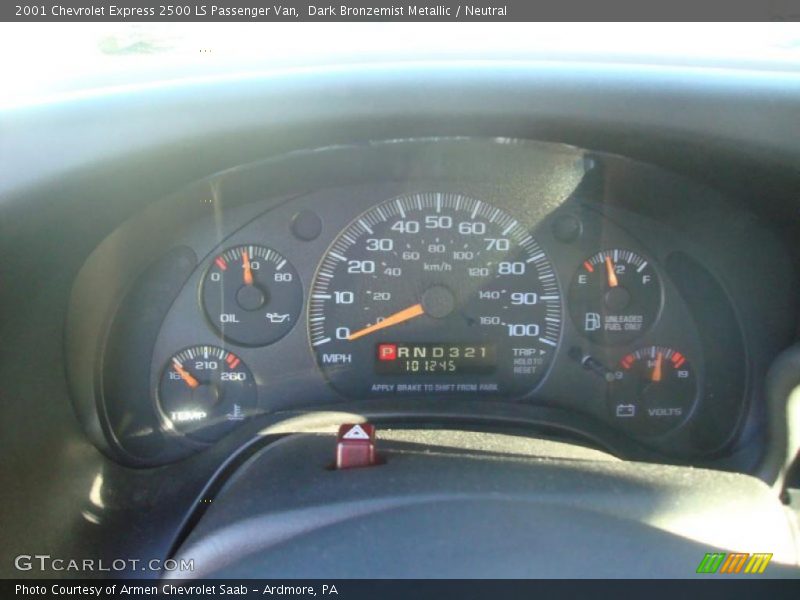 Dark Bronzemist Metallic / Neutral 2001 Chevrolet Express 2500 LS Passenger Van