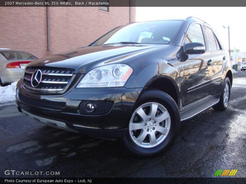 Black / Macadamia 2007 Mercedes-Benz ML 350 4Matic