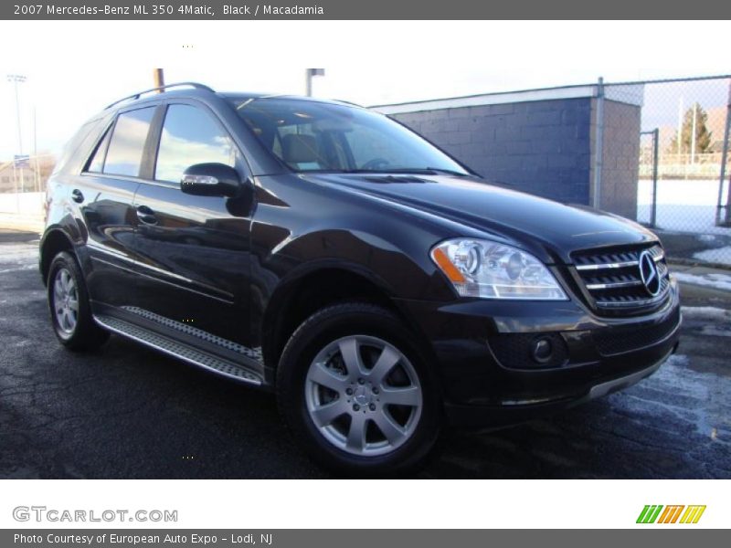 Black / Macadamia 2007 Mercedes-Benz ML 350 4Matic
