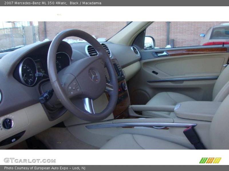 Black / Macadamia 2007 Mercedes-Benz ML 350 4Matic