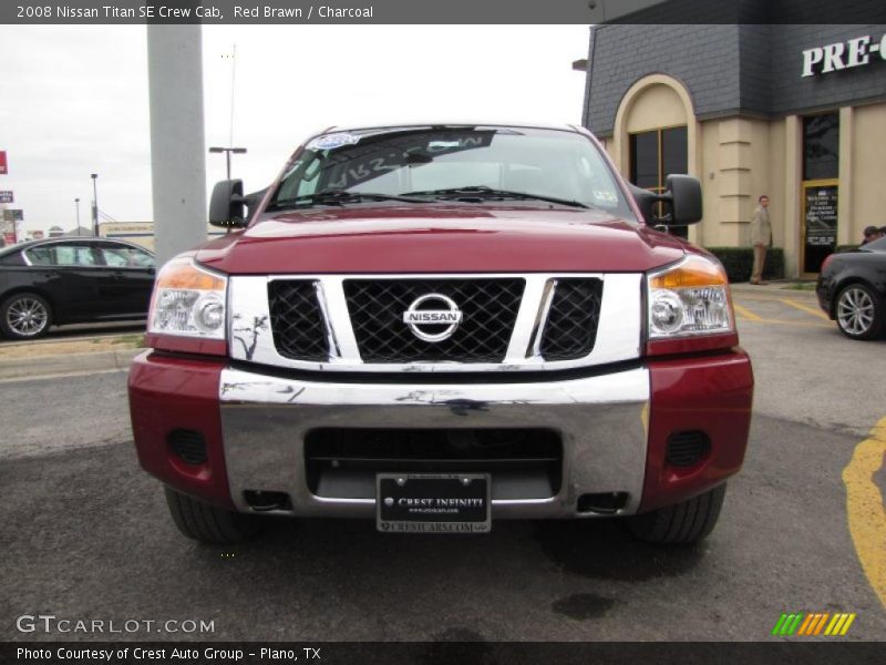 Red Brawn / Charcoal 2008 Nissan Titan SE Crew Cab