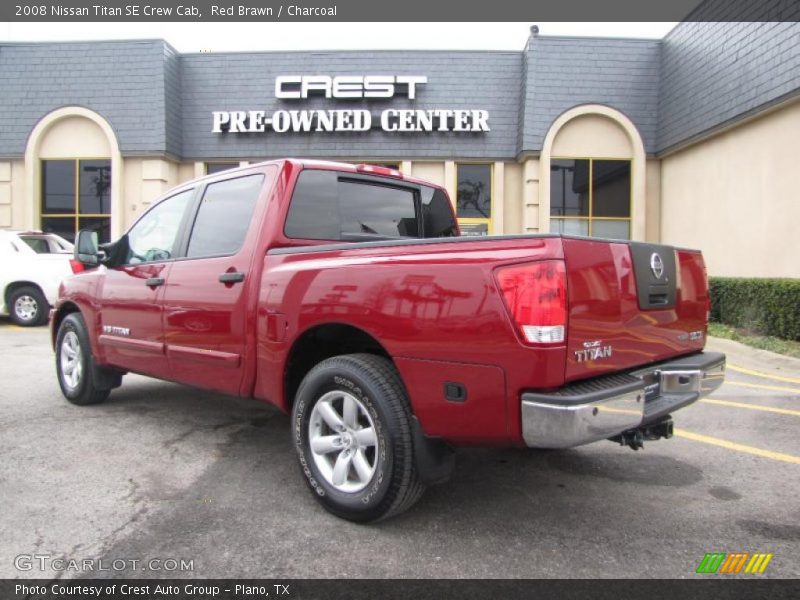 Red Brawn / Charcoal 2008 Nissan Titan SE Crew Cab