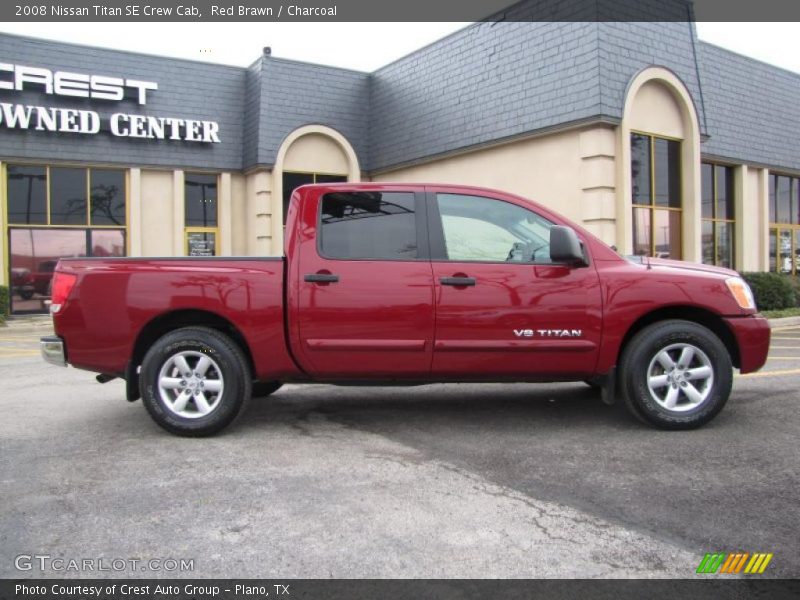 Red Brawn / Charcoal 2008 Nissan Titan SE Crew Cab