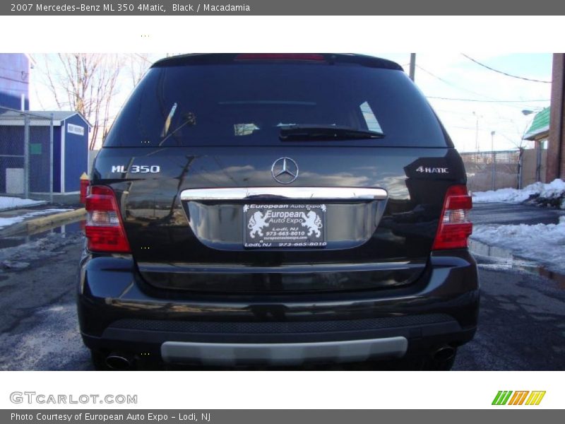 Black / Macadamia 2007 Mercedes-Benz ML 350 4Matic