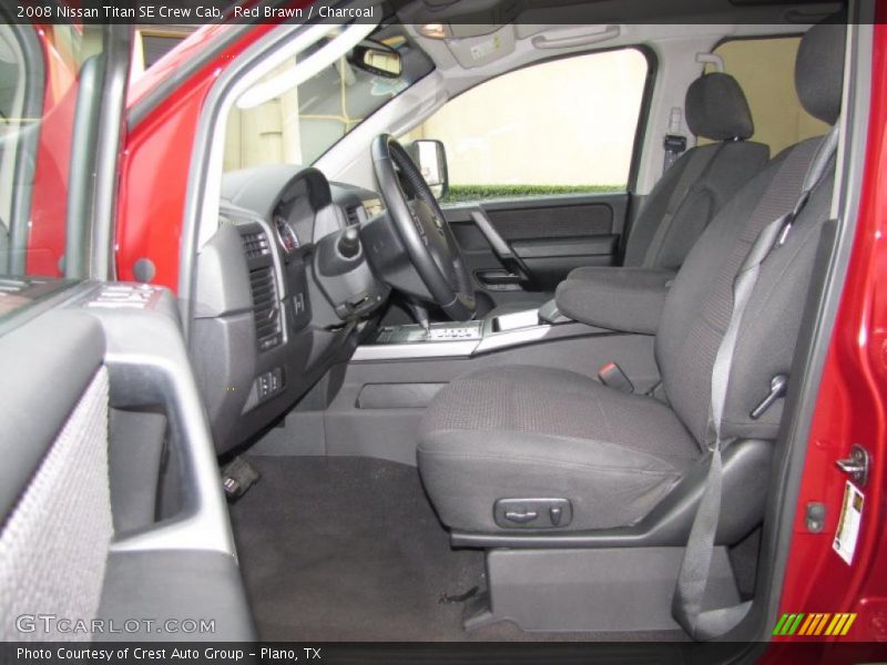 Red Brawn / Charcoal 2008 Nissan Titan SE Crew Cab