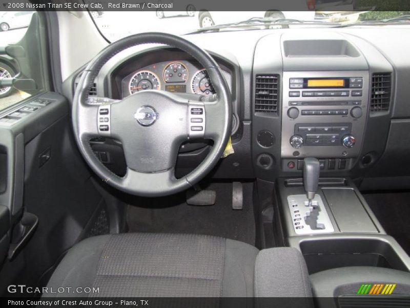 Red Brawn / Charcoal 2008 Nissan Titan SE Crew Cab