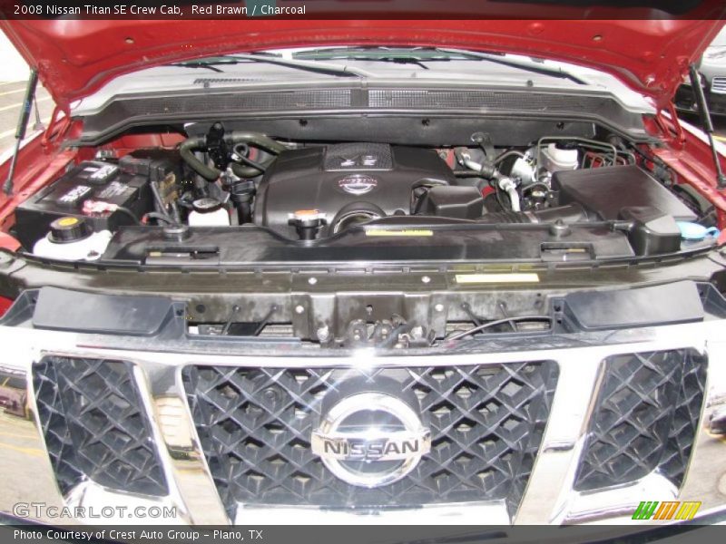 Red Brawn / Charcoal 2008 Nissan Titan SE Crew Cab