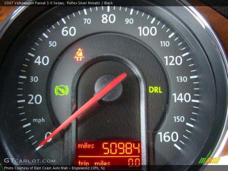 Reflex Silver Metallic / Black 2007 Volkswagen Passat 3.6 Sedan