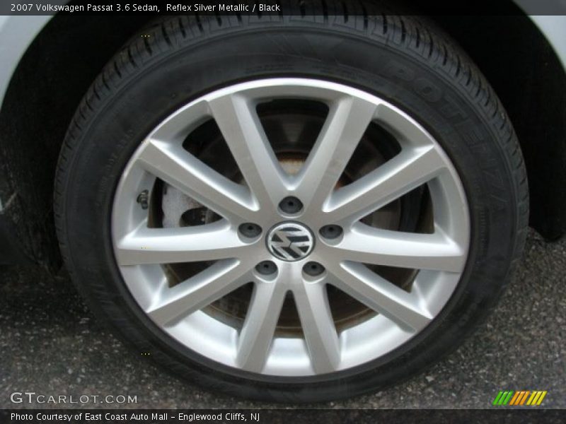 Reflex Silver Metallic / Black 2007 Volkswagen Passat 3.6 Sedan