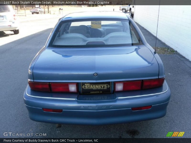 Medium Adriatic Blue Metallic / Graphite 1997 Buick Skylark Custom Sedan