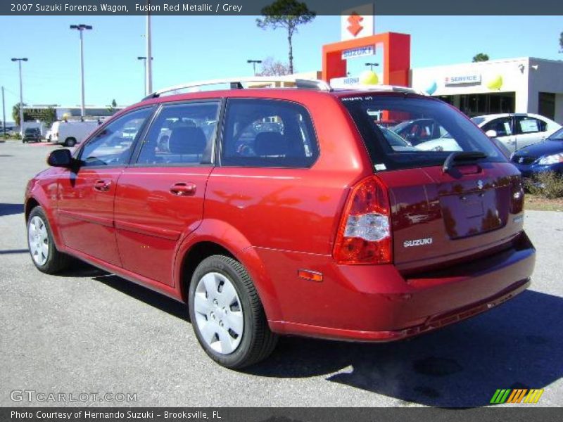 Fusion Red Metallic / Grey 2007 Suzuki Forenza Wagon