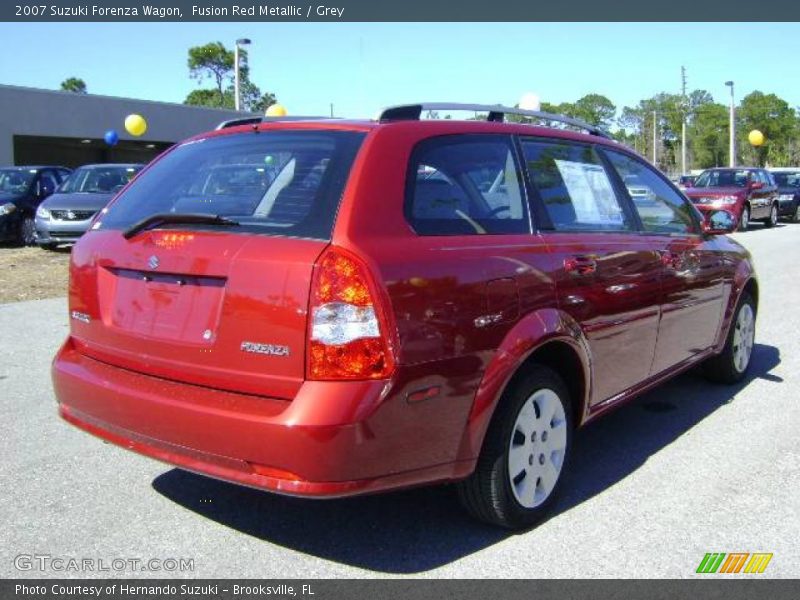 Fusion Red Metallic / Grey 2007 Suzuki Forenza Wagon