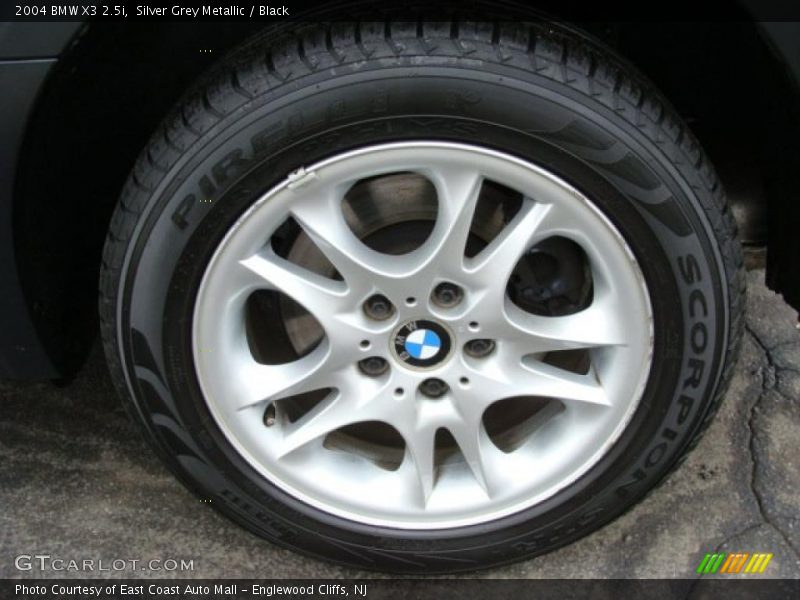 Silver Grey Metallic / Black 2004 BMW X3 2.5i