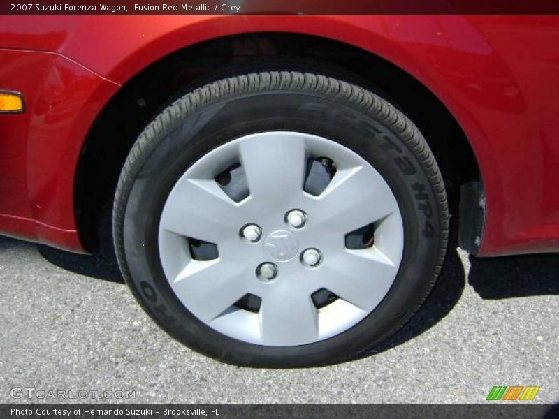Fusion Red Metallic / Grey 2007 Suzuki Forenza Wagon