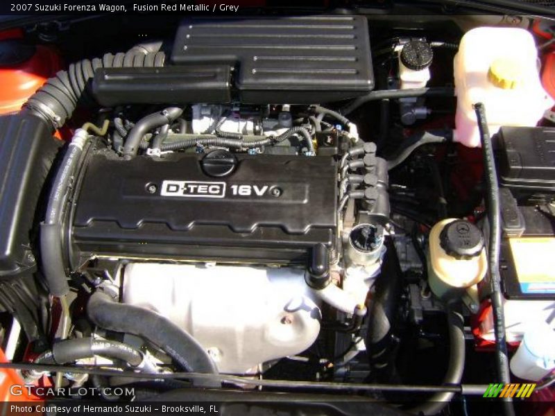 Fusion Red Metallic / Grey 2007 Suzuki Forenza Wagon